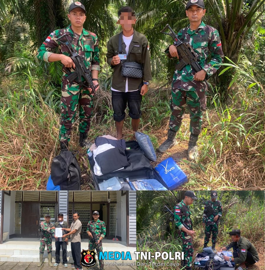 Satgas Yonkav 12/BC Amankan Satu Orang PMI Non Prosedural