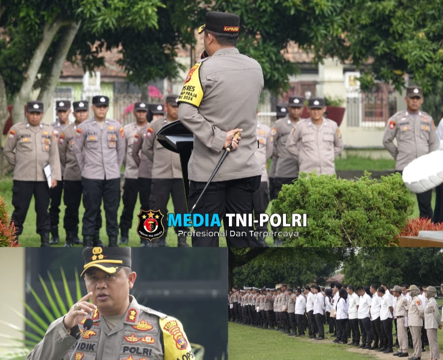 Pimpin Apel Pagi, Kapolres Lampung Tengah Tekankan Seluruh Personelnya untuk Mendukung Program Asta Cita Presiden RI