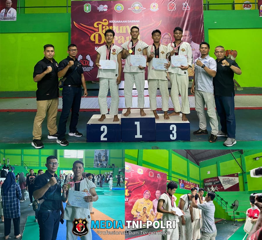 Bripda Dimas Satrio Prayogo Meraih Juara Pertama di Kejuaraan Beladiri Tarung Drajat Kalimantan Barat