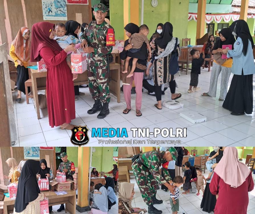 Peran Aktif Babinsa Andong Bersama Puskesmas Perangi Stunting Diwilayah