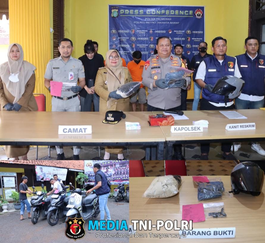 Beraksi 3 bulan di Kebon Jeruk dan Palmerah, 3 Pelaku Curanmor Dibekuk Polsek Palmerah