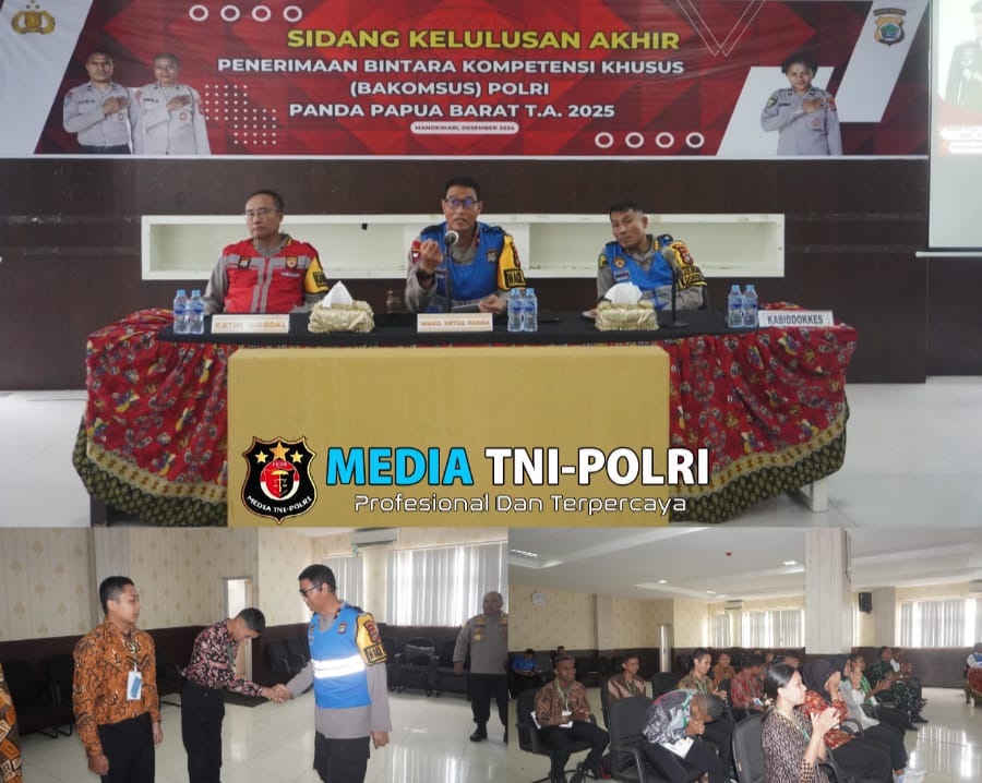 12 Peserta Lulus Penerimaan Bintara Kompetensi Khusus Polri 2025 di Polda Papua Barat
