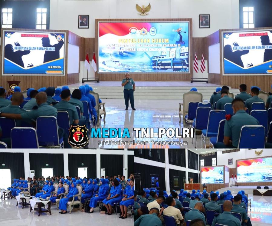 Tingkatkan Kesadaran Hukum, Koarmada III Gelar Penyuluhan Hukum Bagi Prajurit, ASN dan Jalasenastri