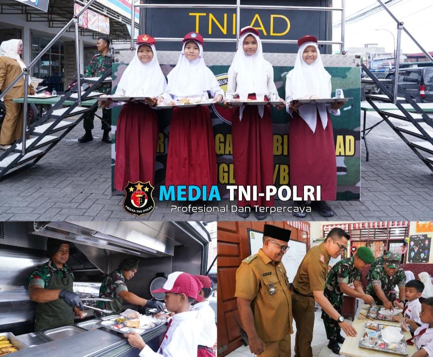 Kodam I/BB Dukung Peningkatan Kesehatan Siswa SD dengan Makanan Sehat Bergizi di Medan Area