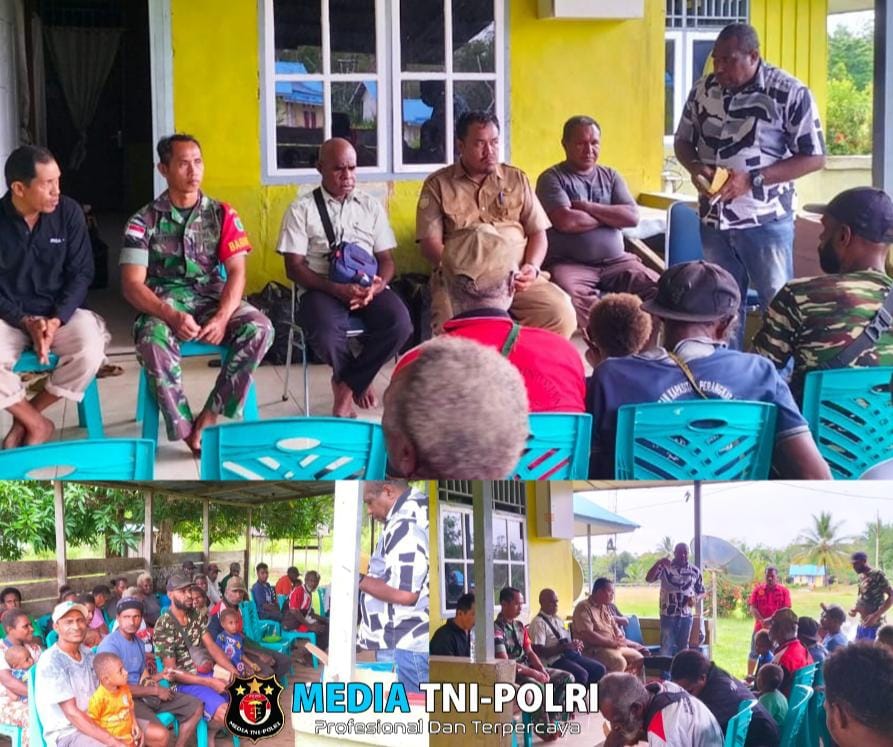 Babinsa Koramil  Okaba Hadiri Sosialisasi Ketahanan Pangan Dari Dinas Tanaman Pangan Kab.Merauke