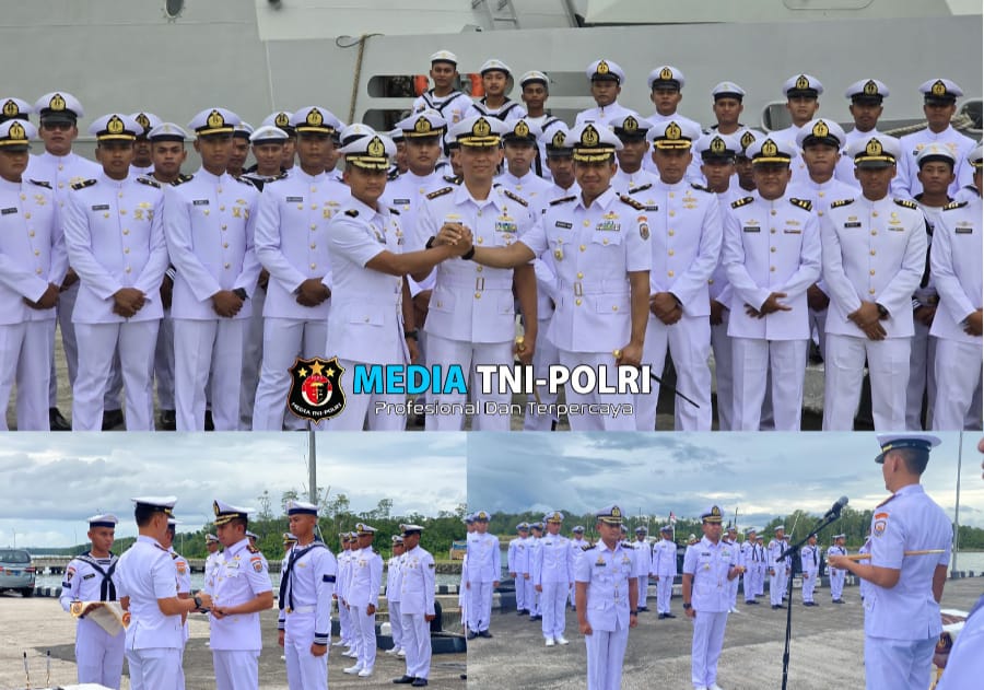 Komandan Satkat Koarmada III Pimpin Sertijab Komandan KRI Kapak-625