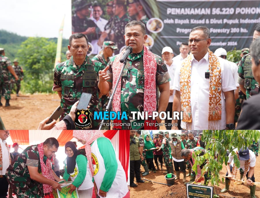 Kasad Program Agroforestry Tingkatkan Produktivitas Lahan dan Kesejahteraan Rakyat
