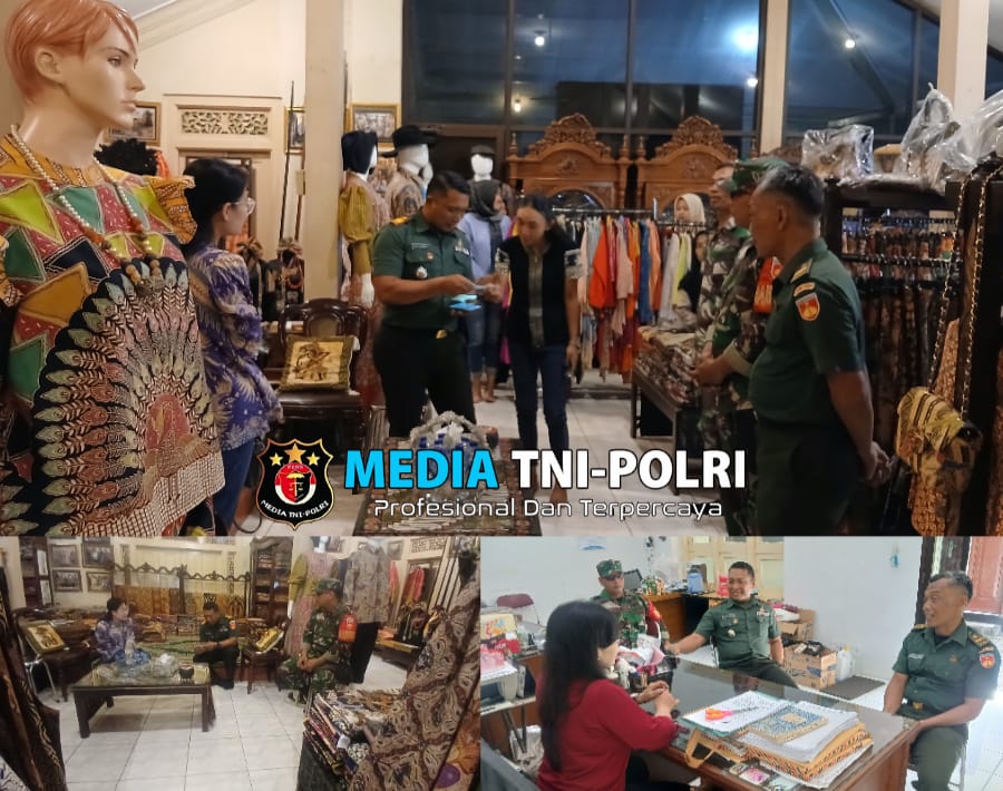 Jaga Soliditas Kewilayahan, Danramil 03/Serengan Anjangsana ke Wilayah