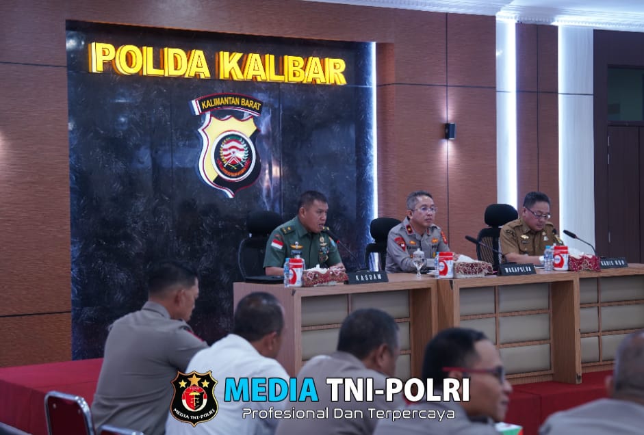 Kasdam Tanjungpura Ikuti Rakor Lintas Sektoral Operasi Lilin Kapuas 2024