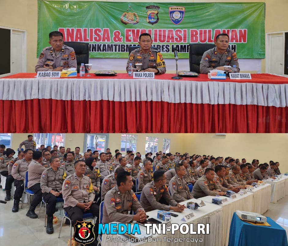 Dukung Asta Cita, Polres Lampung Tengah Gelar Pembekalan Kepada Seluruh Bhabinkamtibmas