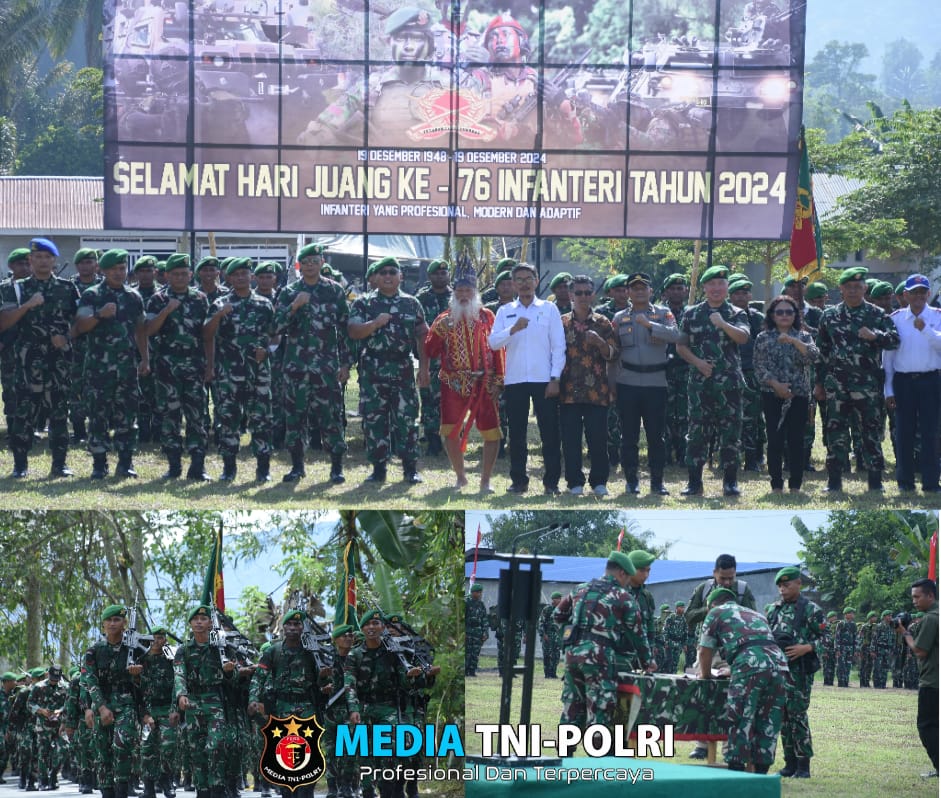 Peringati Hari Infanteri ke-76 Tahun 2024, Kasrem 132/Tadulako Pimpin Pelepasan Peleton Beranting Yudha Wastu Pramuka Jaya