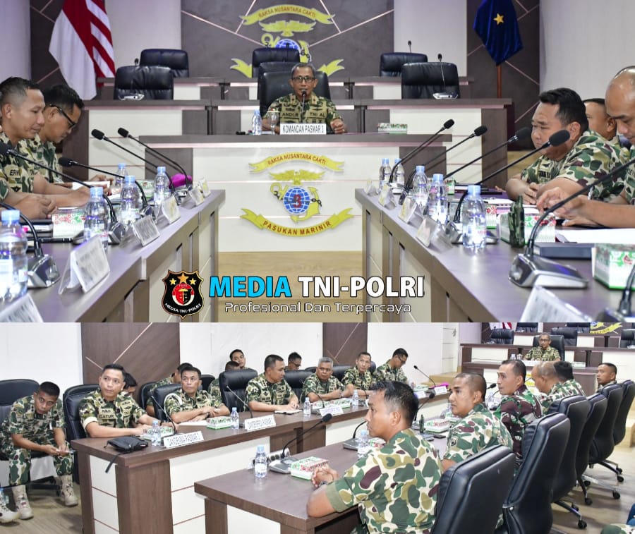 Komandan Pasmar 3 Pimpin Rapat Komando Jajaran Pasmar 3