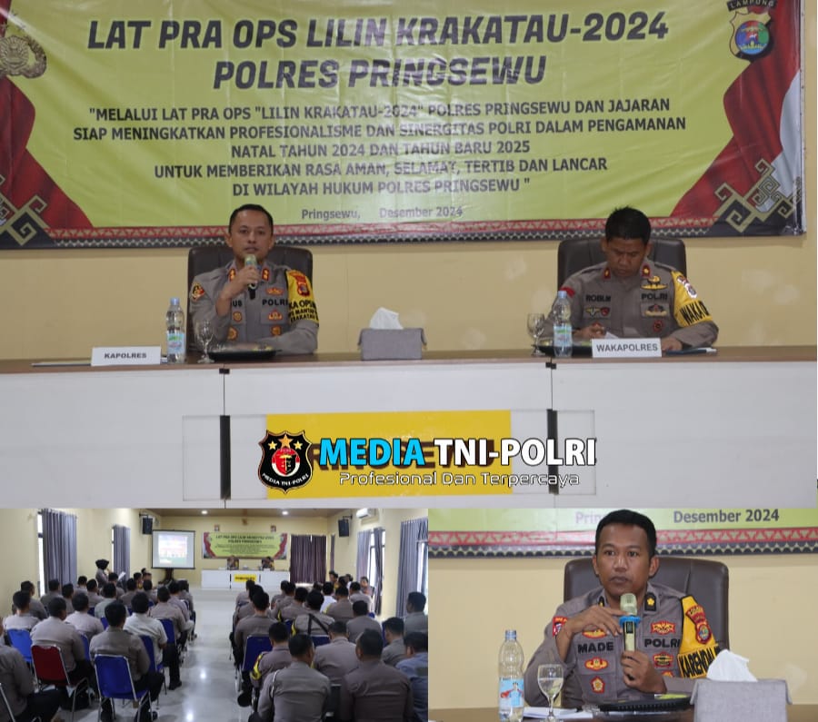Polres Pringsewu Akan Gelar Operasi Lilin Krakatau 2024, Pastikan Keamanan Natal dan Tahun Baru