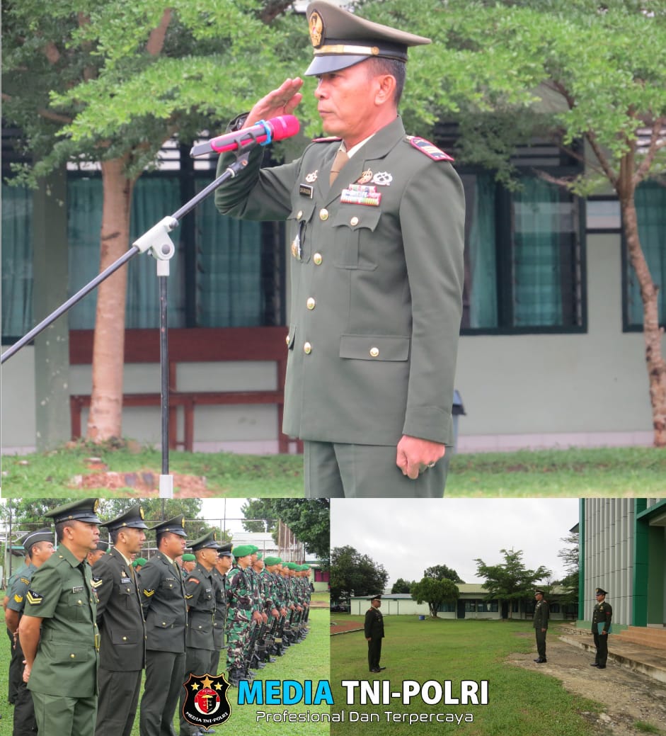 Kodim 0402/OKI Melaksanakan Upacara Peringatan Hari Bela Negara