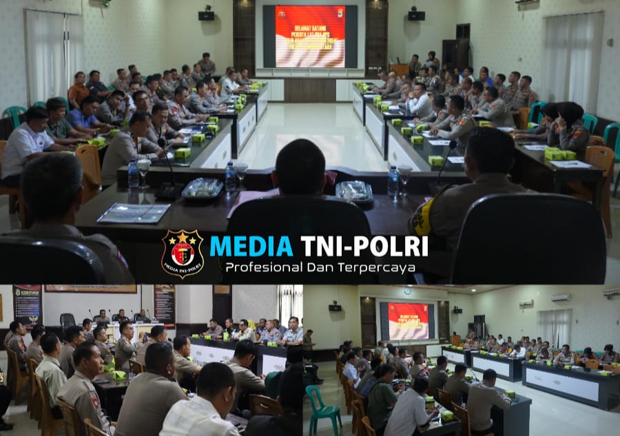 Kesiapan Ops Lilin Krakatau 2024, Polres Lampung Utara Gelar Rakor Lintas Sektoral