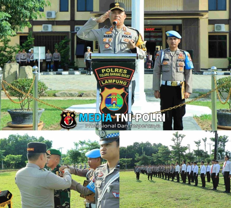 Polres Tulang Bawang Barat melaksanakan Apel Gelar Pasukan Ops Lilin Krakatau 2024