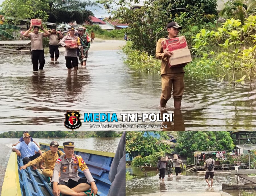 Polsek Bika Kembali Salurkan Bantuan Sosial untuk Warga Terdampak Banjir