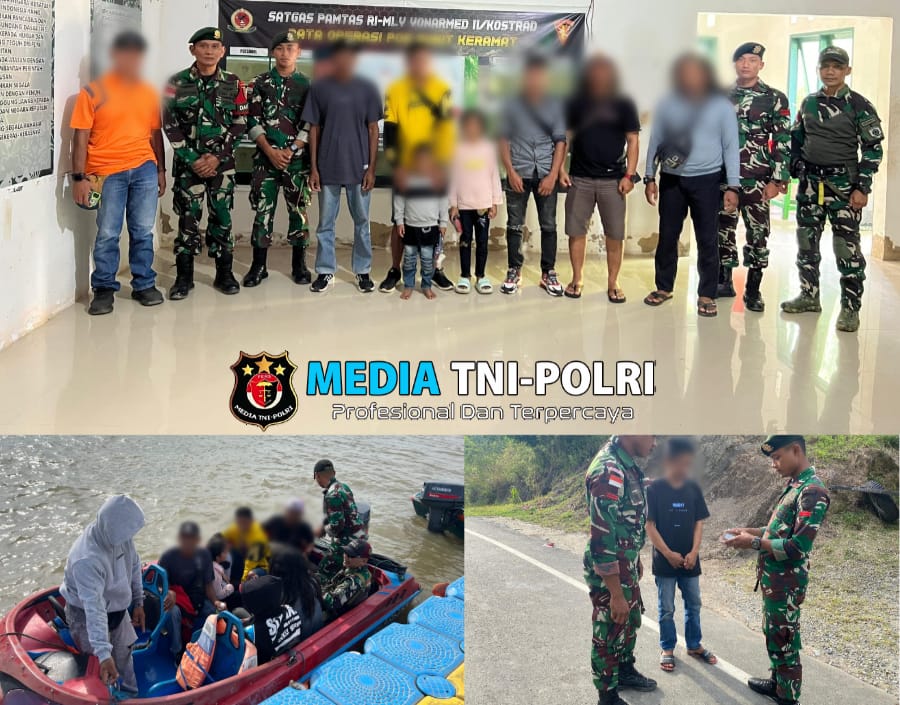 Satgas Yonarmed 11 Kostrad Gagalkan Upaya Pemberangkatan 5 CPMI Ilegal ke Tawau, Malaysia