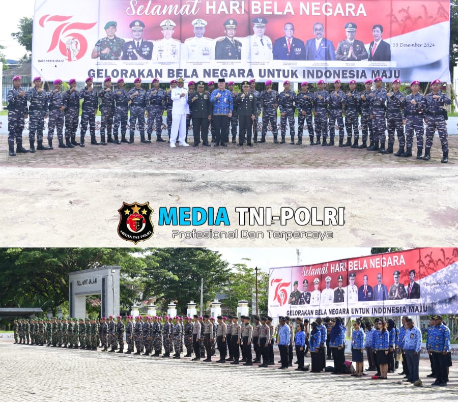 Prajurit Petarung Pasmar 3 Ikuti Upacara Peringatan Hari Bela Negara Ke-76 Tahun 2024