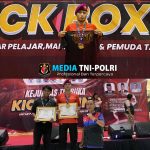 Persembahkan Medali Emas, Atlet MMA Pasmar 3 Pada Kejurnas Terbuka Kick Boxing 2024