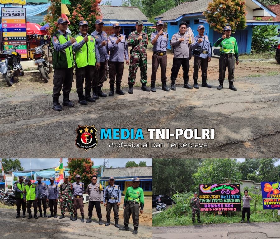 Polsek Tulang Bawang Tengah Lakukan Pengamanan Dalam Rangka HUT Tiyuh Tirta makmur