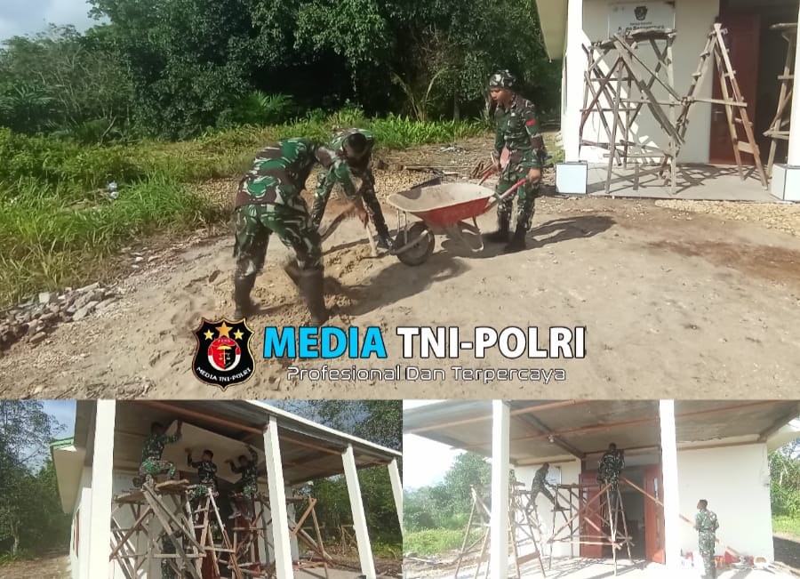 Simbol persatuan kehidupan beragama, Satgas Yonzipur 5/ABW Bangun Gereja di Perbatasan RI-Mly