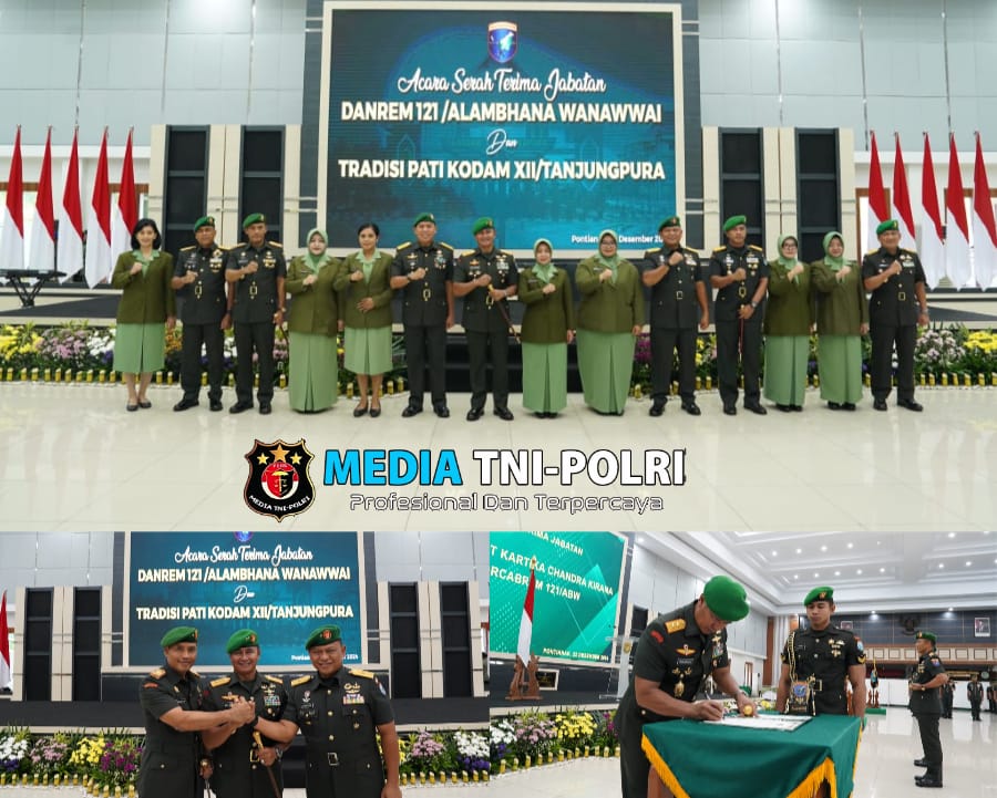 Pangdam Tanjungpura Pimpin Sertijab Danrem 121/Abw
