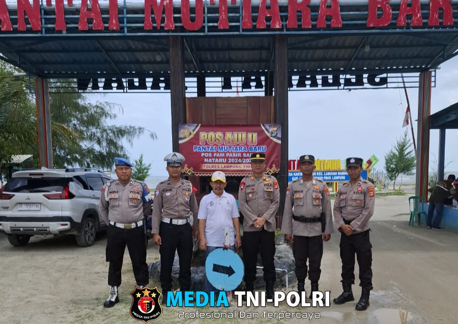 Wisata Pantai di Lampung Timur Mulai Padat, Polres Lampung Timur Tingkatkan Pengamanan