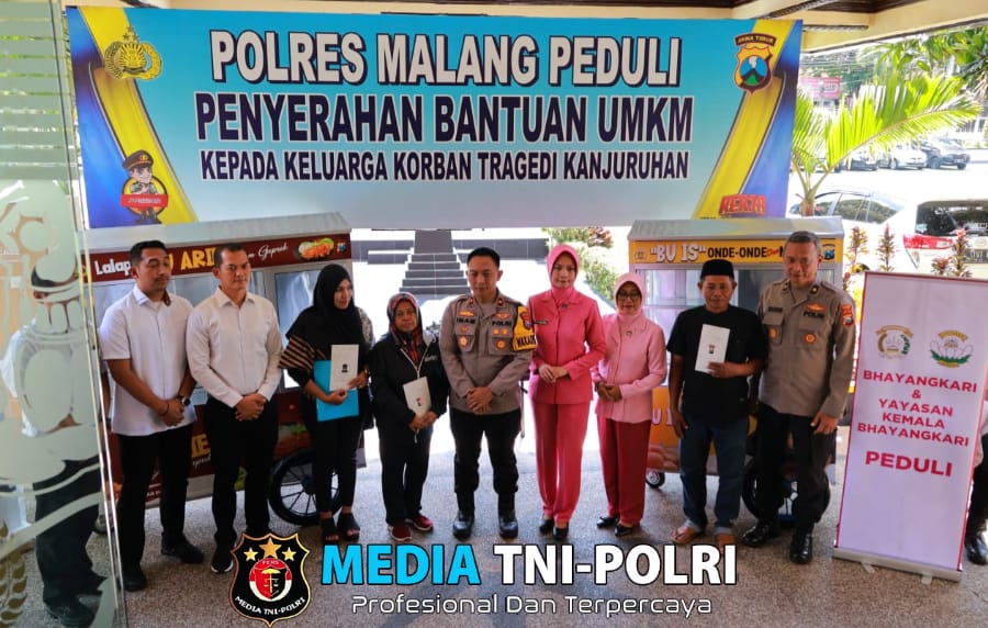Polres Malang Dukung Keluarga Korban Tragedi Kanjuruhan dengan Bantuan UMKM