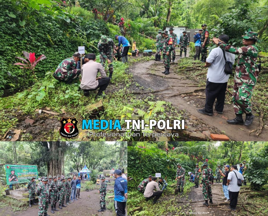 Bersatu dengan Alam TNI AD dan Warga Wujudkan Penghijauan di Sumber Ringin