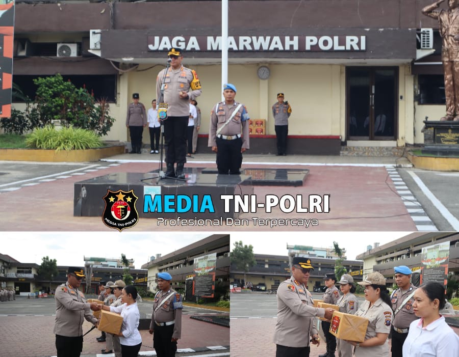 Pimpin Apel Pagi Jelang Nataru, Kapolrestabes Medan Sampaikan Pesan Kapolda Sumut