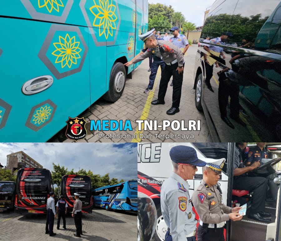 Polres Batu Lakukan Ramcek dan Tes Urine Sopir Bus Pariwisata Demi Keselamatan Wisatawan
