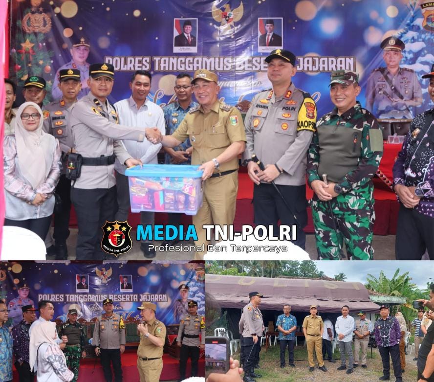 Kapolres Tanggamus dan Forkopimda Cek Pos Pengamanan Operasi Lilin Krakatau 2024