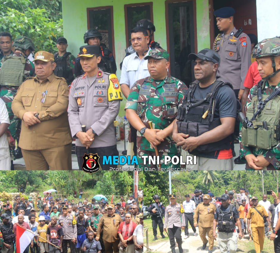 Kembalinya 64 Warga Pengungsi ke Kampung Imsun, Suasana Haru Warnai Momen Bersejarah di Bawah Kibaran Merah Putih