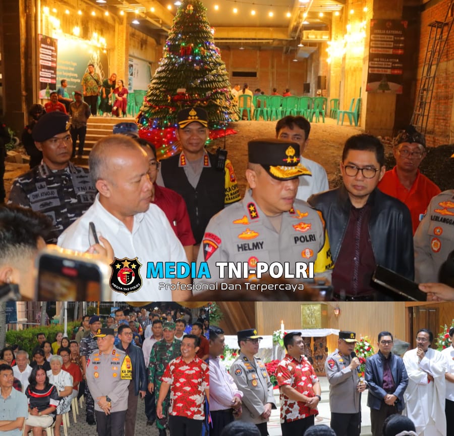 Jamin Rasa Aman, Kapolda Lampung Pimpinan Pengecekan Pengamanan Malam Natal 2024