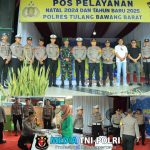 Kapolres Tulang Bawang Barat Monitoring Pos Pam dan Pos Yan Ops Lilin Krakatau 2024