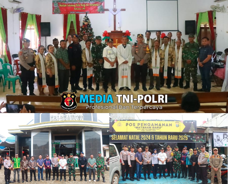 Polres Lampung Timur dan Kodim 0429/Lamtim Gelar Patroli Skala Besar Pengamanan Natal 2024