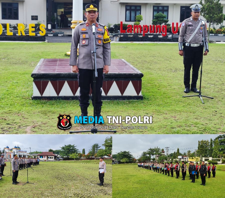 Jamin Perayaan Natal Berjalan Aman Kondusif, Polres Lampung Utara Gelar Apel Siaga Satu