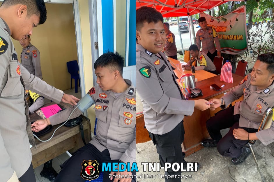 Pastikan Kesehatan Personil Pasca Pilkada,Subsatgas Dokkes Laksanakan Pengecekan Kesehatan