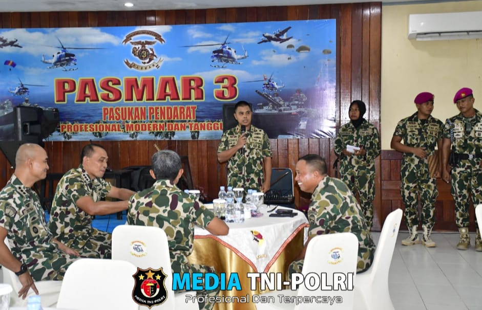 Ramah Tamah Jadi Acara Perkenalan Diri Sebagai Pejabat Baru di Pasmar 3