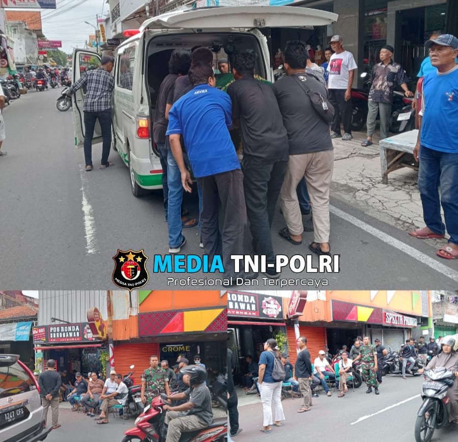 Merasa Kehilangan Mitra Kerja, Babinsa Jayengan Takziah ke Rumah Duka