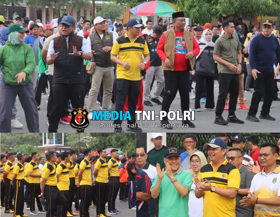 Olahraga Bersama Pemkab Lampung Tengah Dilanjutkan Kurve di Taman Tugu Canang