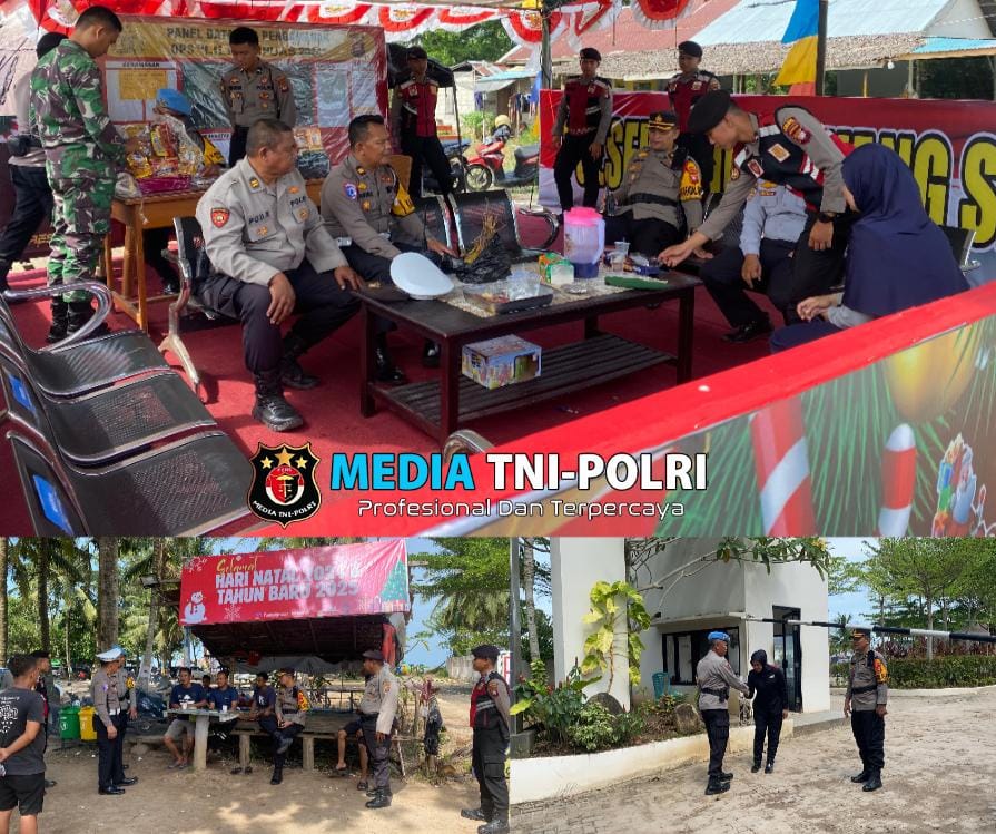 Karendal Ops bersama Pejabat Operasi Lilin Kapuas Polres Singkawang Tinjau Pos Pengamanan di Kota Singkawang