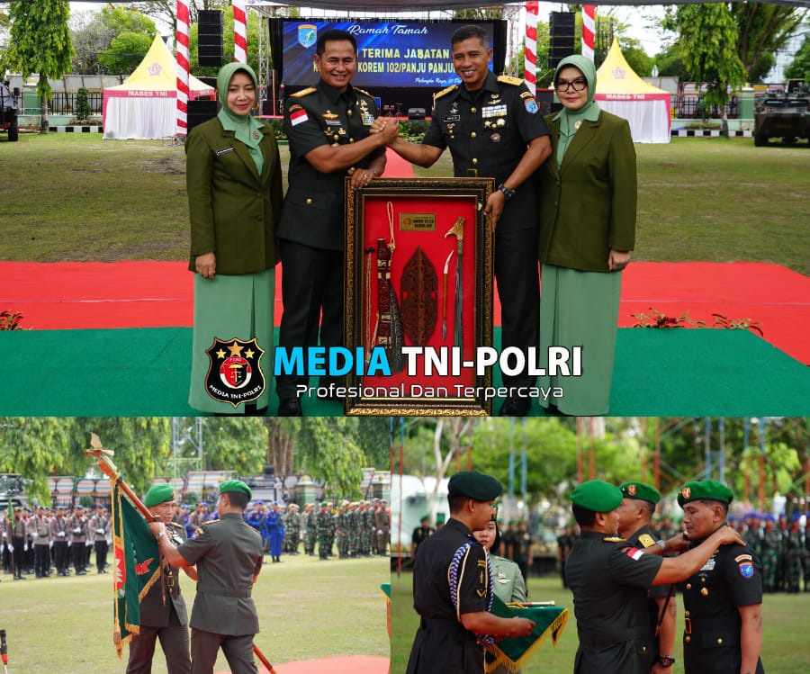 Pangdam Tanjungpura Pimpin Sertijab Danrem 102/Pjg