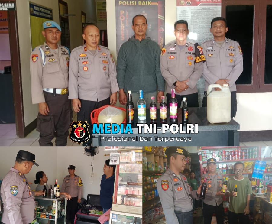 Lagi, Jajaran Polres Lampung Utara Aman kan Puluhan Botol Miras