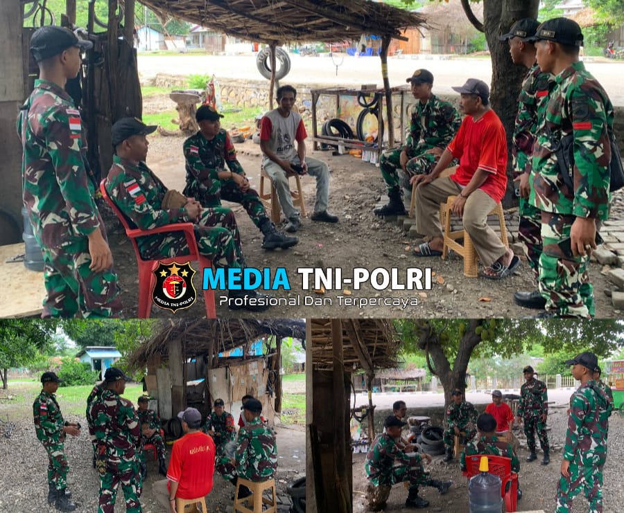 Satgas Pamtas Yonarmed 11 Kostrad Tanamkan Wawasan Kebangsaan di Perbatasan