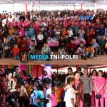 Ketua Umum Bhayangkari Rayakan Natal Bersama Korban Erupsi Gunung Lewotobi