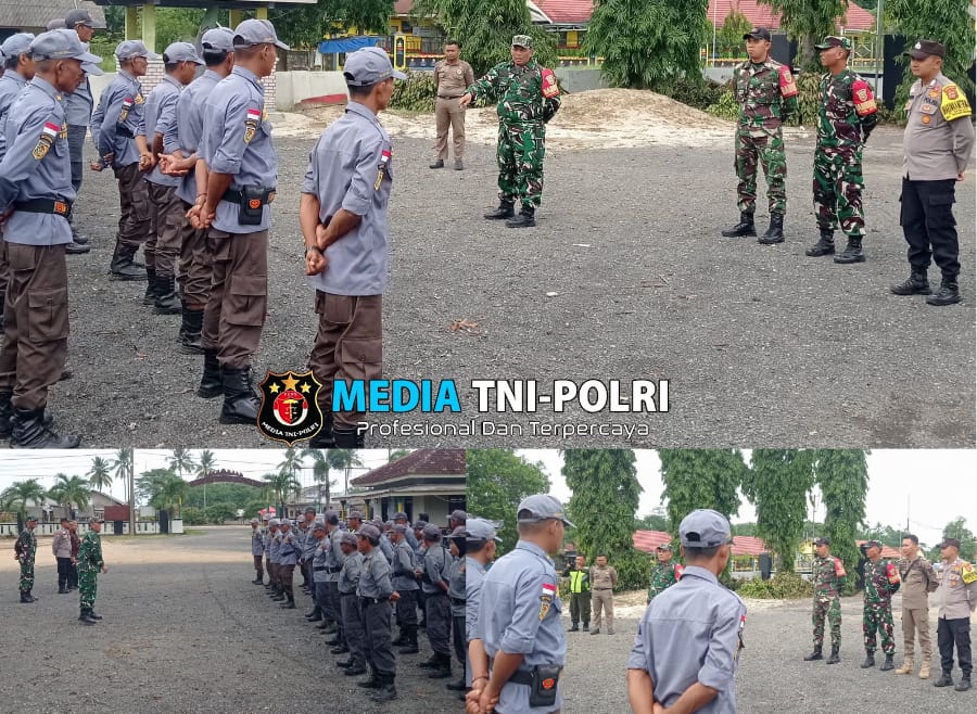 TNI-Polri di Lampung Tengah Lakukan Pembinaan Kesiapsiagaan Linmas Menjelang Tahun Baru 2025