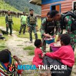 Warga Gelegi Sukacita Menerima Makan Siang  Gratis Habema