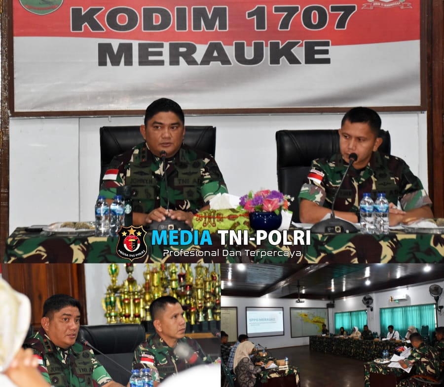 Kodim Merauke Gelar Rakor Makan Bergizi Jelang Kunjungan Wapres RI